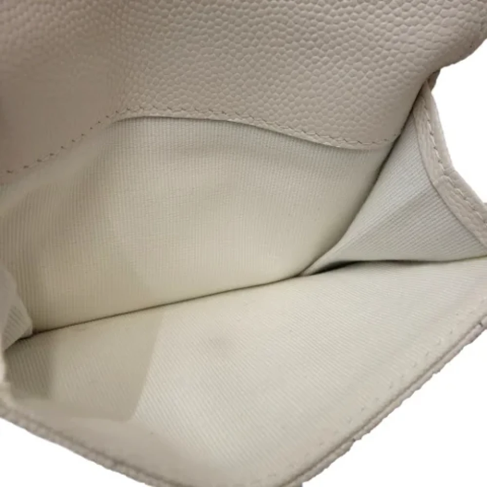 Chanel Vintage Pre-owned Leather wallets White Dames