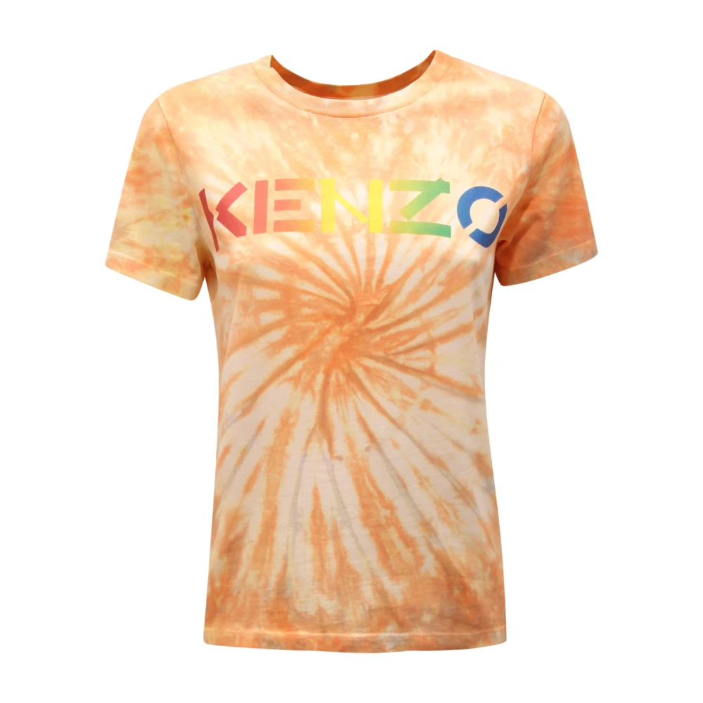 Kenzo Women's Orange T-Shirts, S, Stylish Knit Top