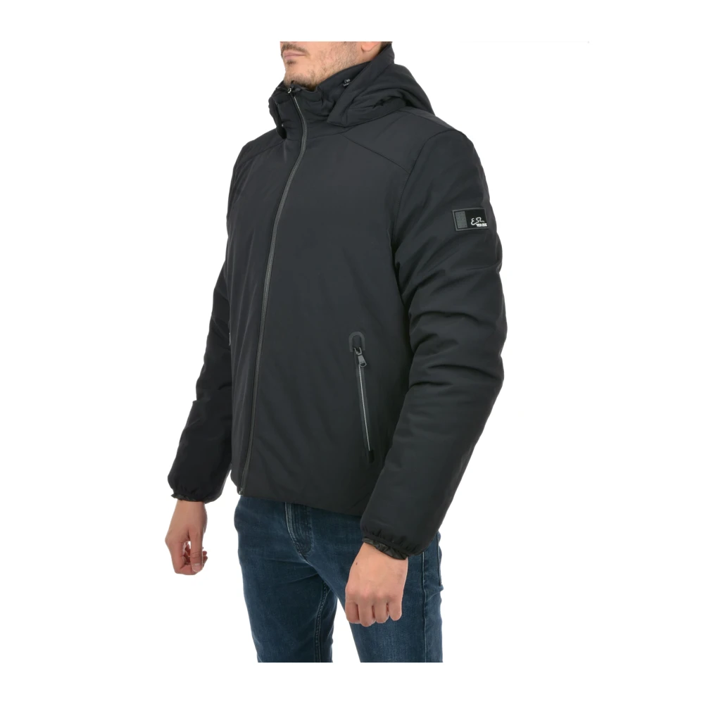 YES ZEE Zwarte Winterjas Black Heren