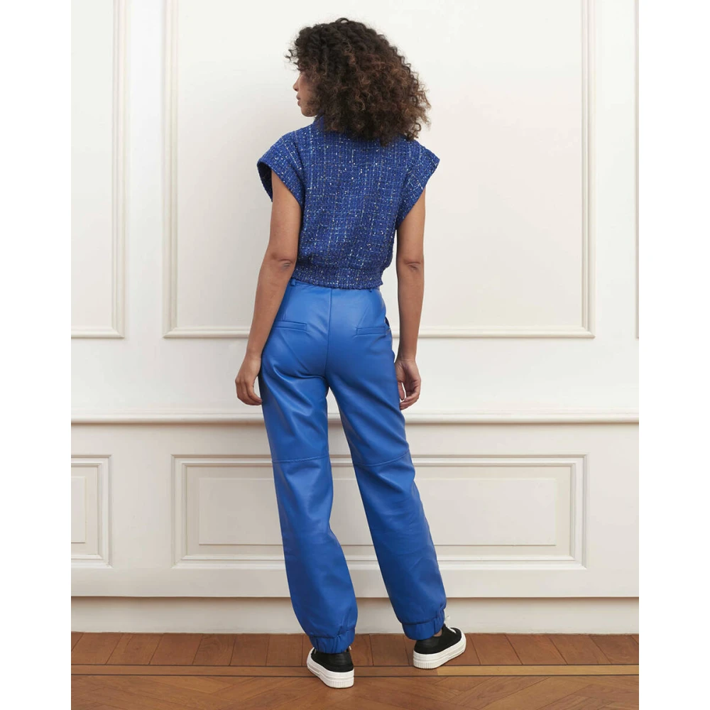 Lofty Manner Stijlvolle Ayla Gilet Blue Dames