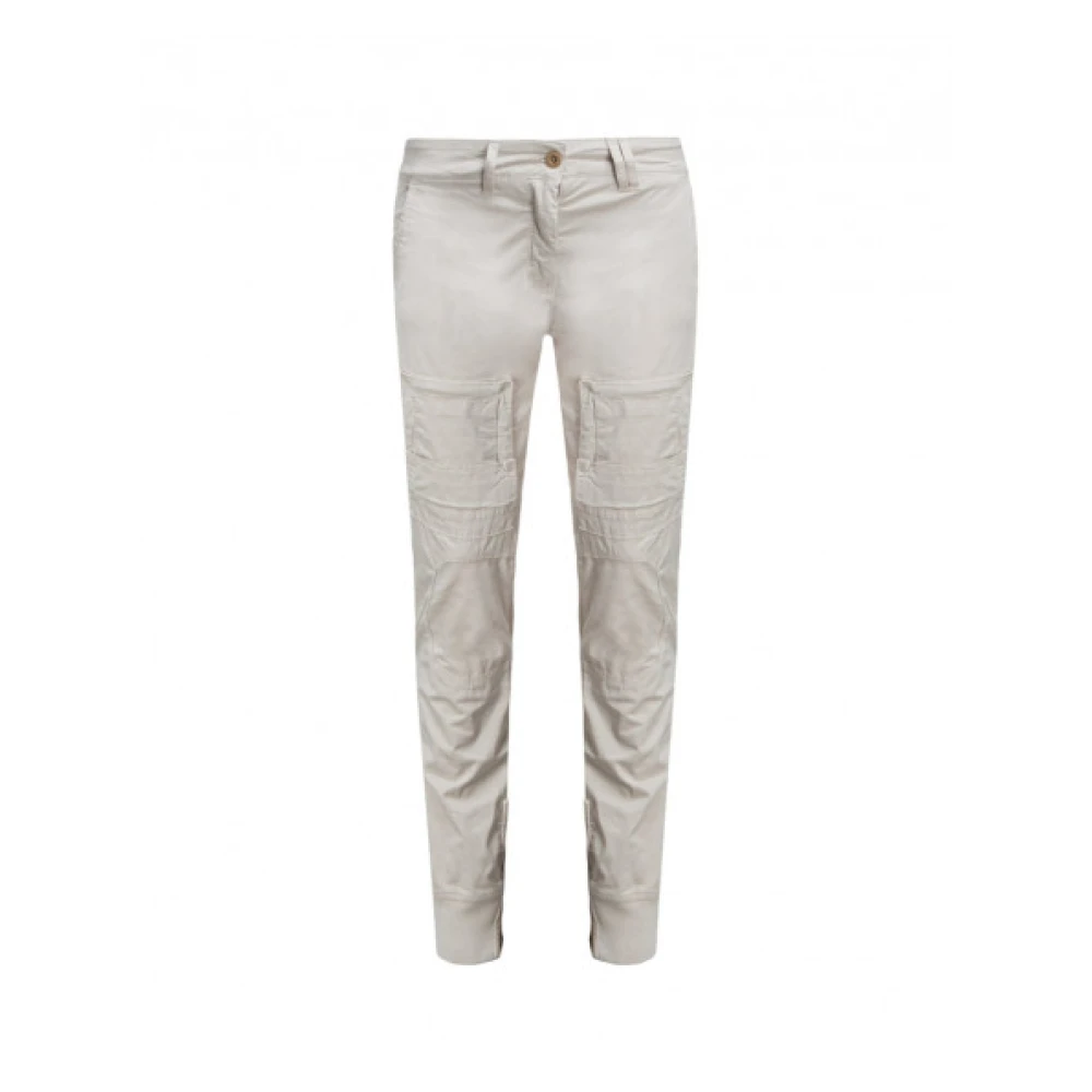 Aeronautica militare Slim-fit Broek Beige Heren