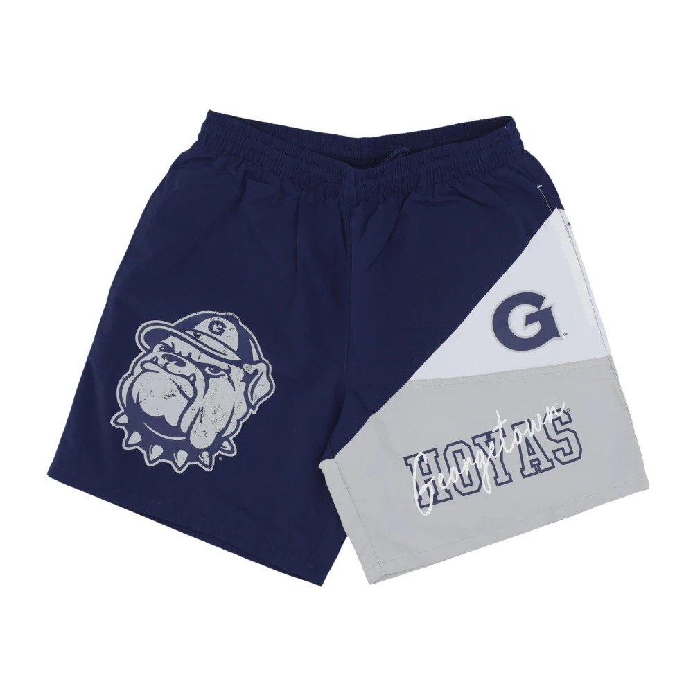Mitchell & Ness Georgetown Hoyas Vintage Logo Shorts Blue Heren