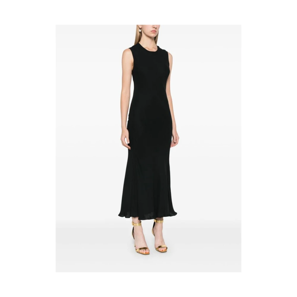 Calvin Klein Zwarte A-lijn Jurk Black Dames