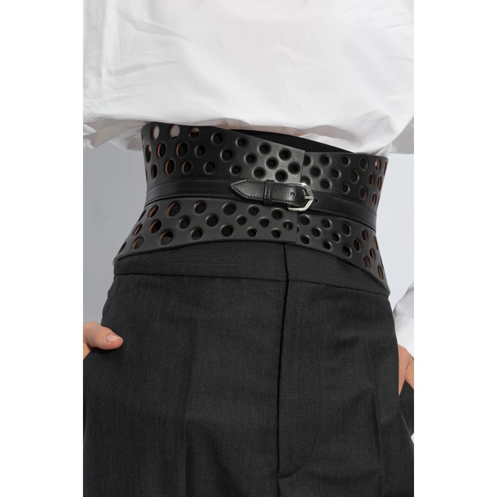 Alaïa Leren taille riem Black Dames