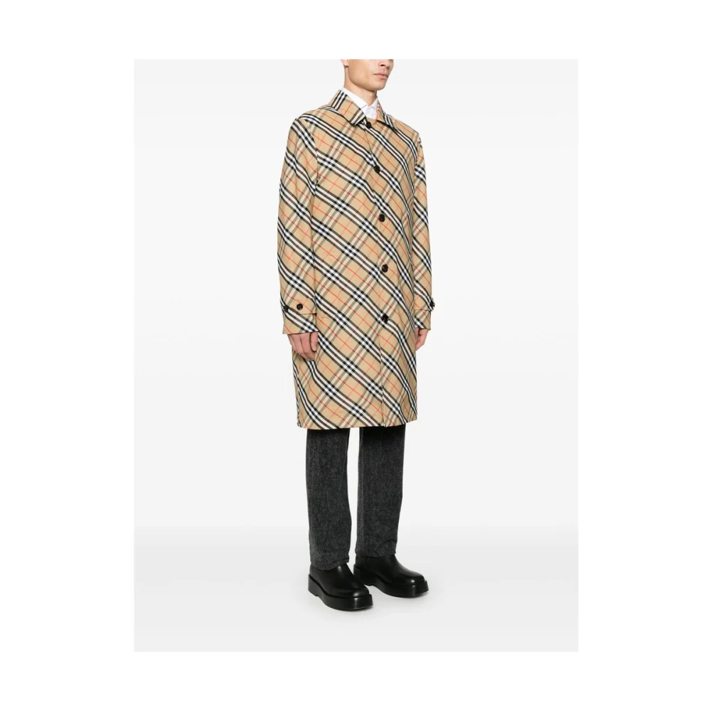 Burberry Beige Knoopjas met Riemmanchetten Beige Heren
