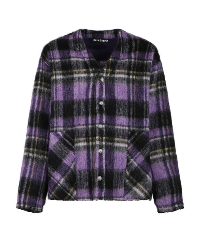 plaid-check-cardigan-sweater