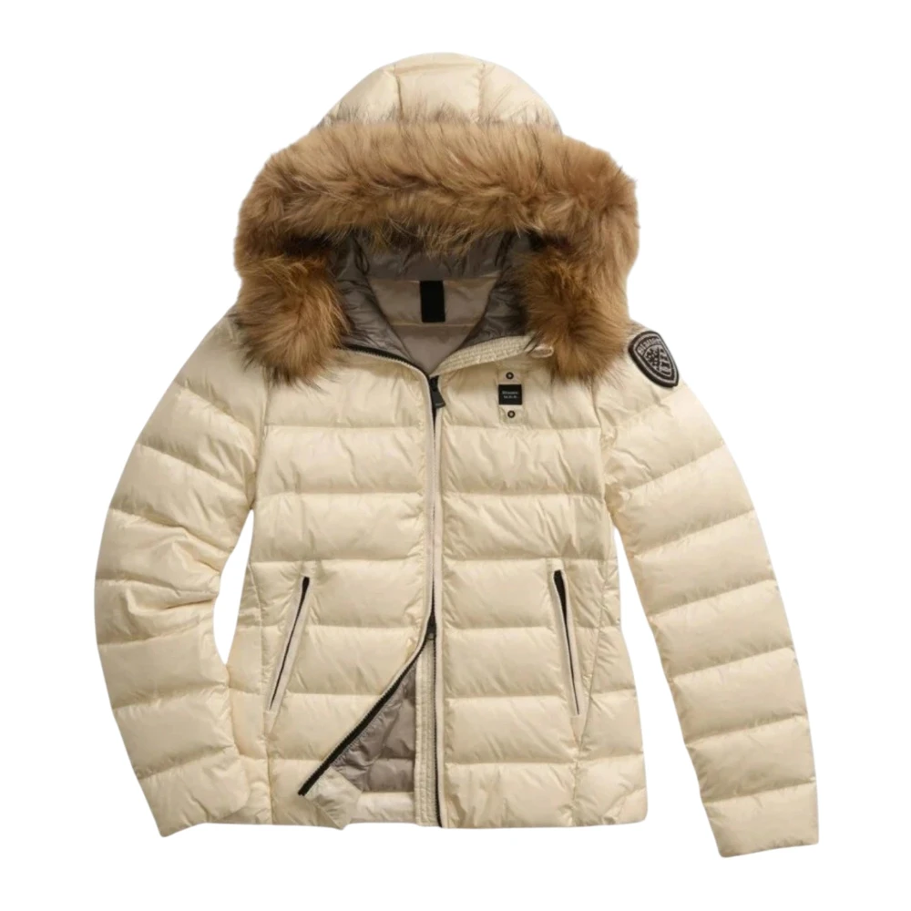 Blauer Donna Beige Piumini E Parka Poliammide
