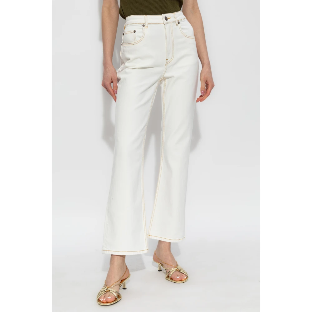 TORY BURCH flare jeans Beige Dames