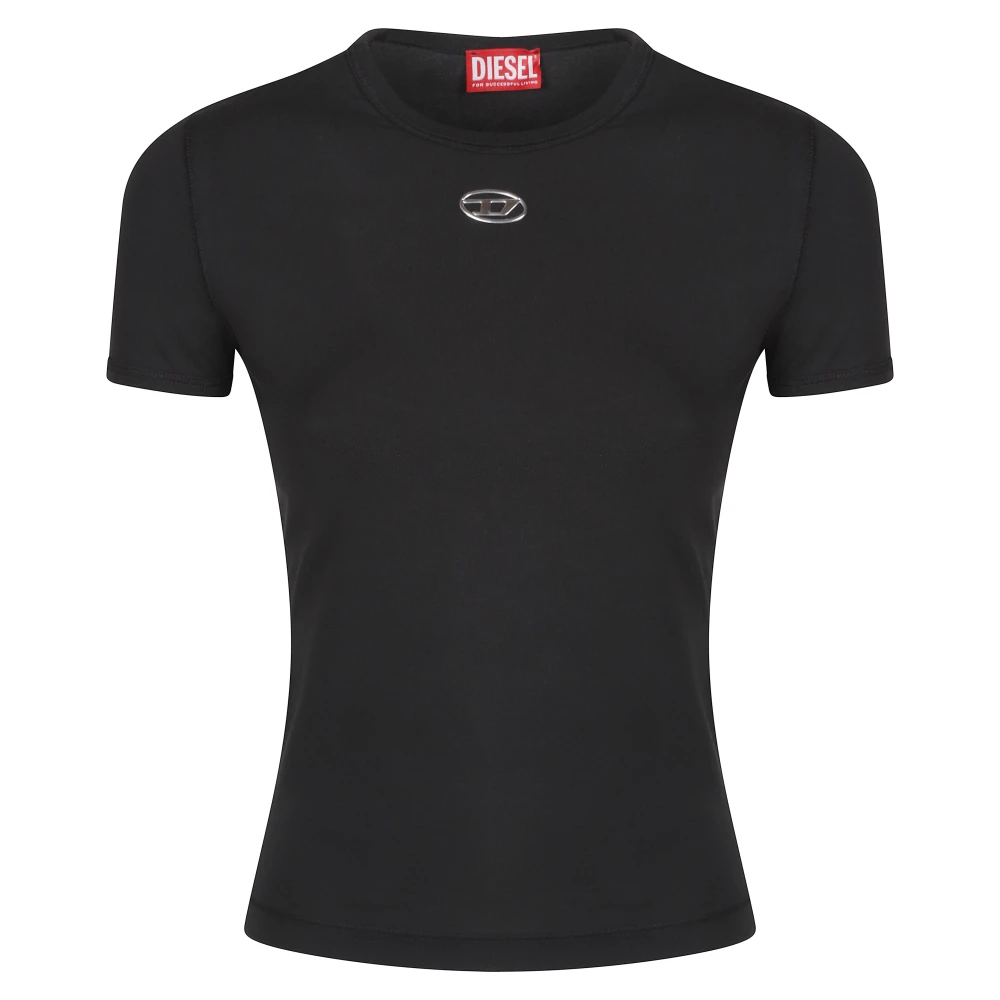 Diesel Mujer Negro Camisetas, Talla: L