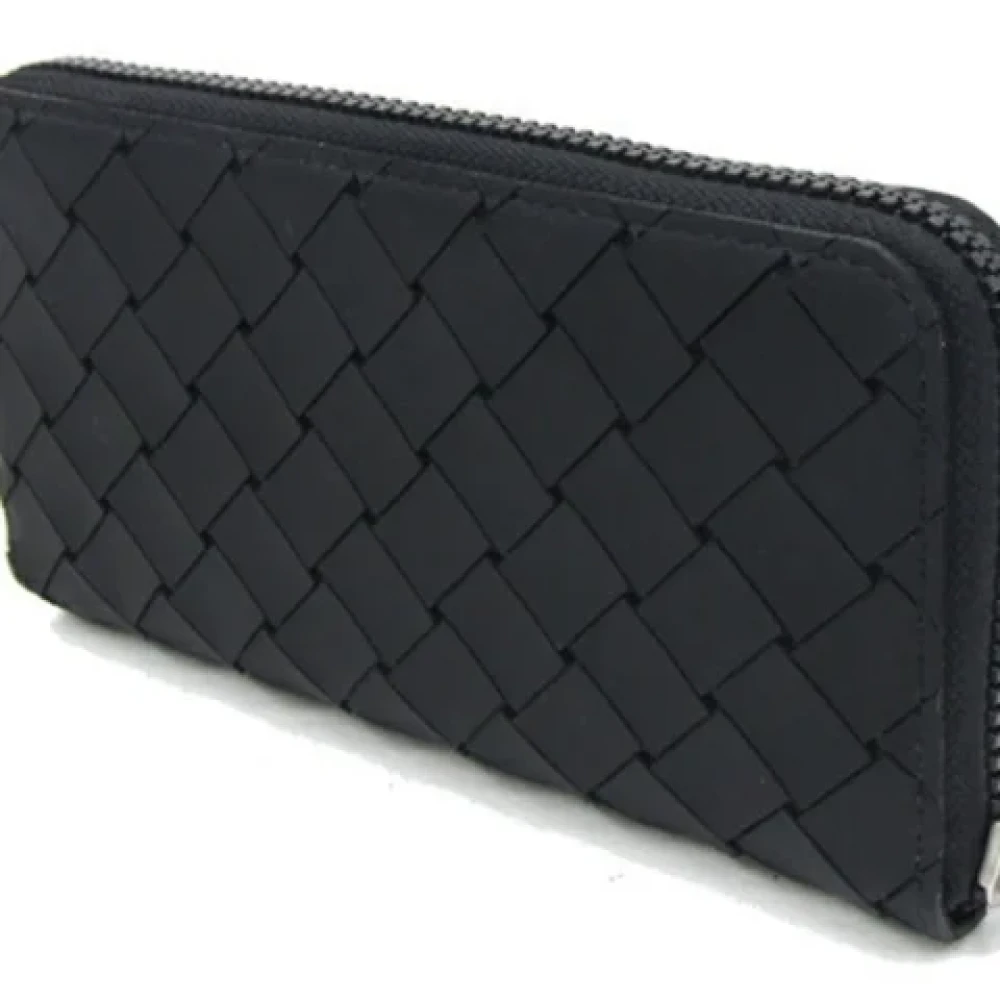 Bottega Veneta Vintage Pre-owned Fabric wallets Black Dames