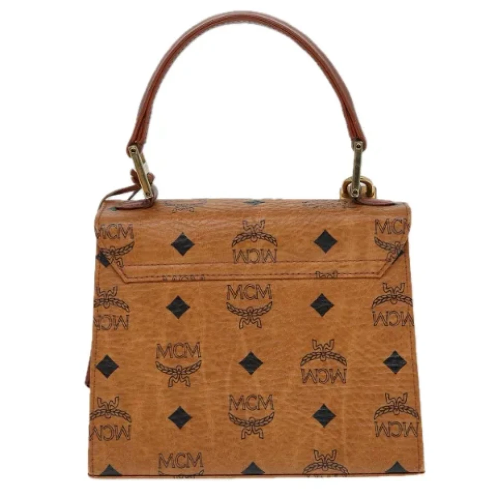 MCM Pre-owned Leather handbags Brown Dames