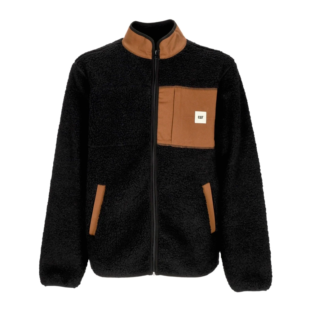 CAT Sherpa Zip Jas Zwart Black Heren