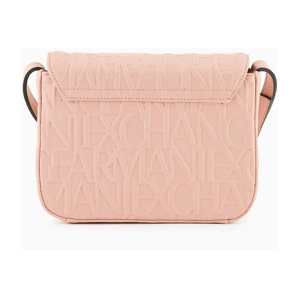Armani Exchange Logo Schoudertas met Verstelbare Band Pink Dames