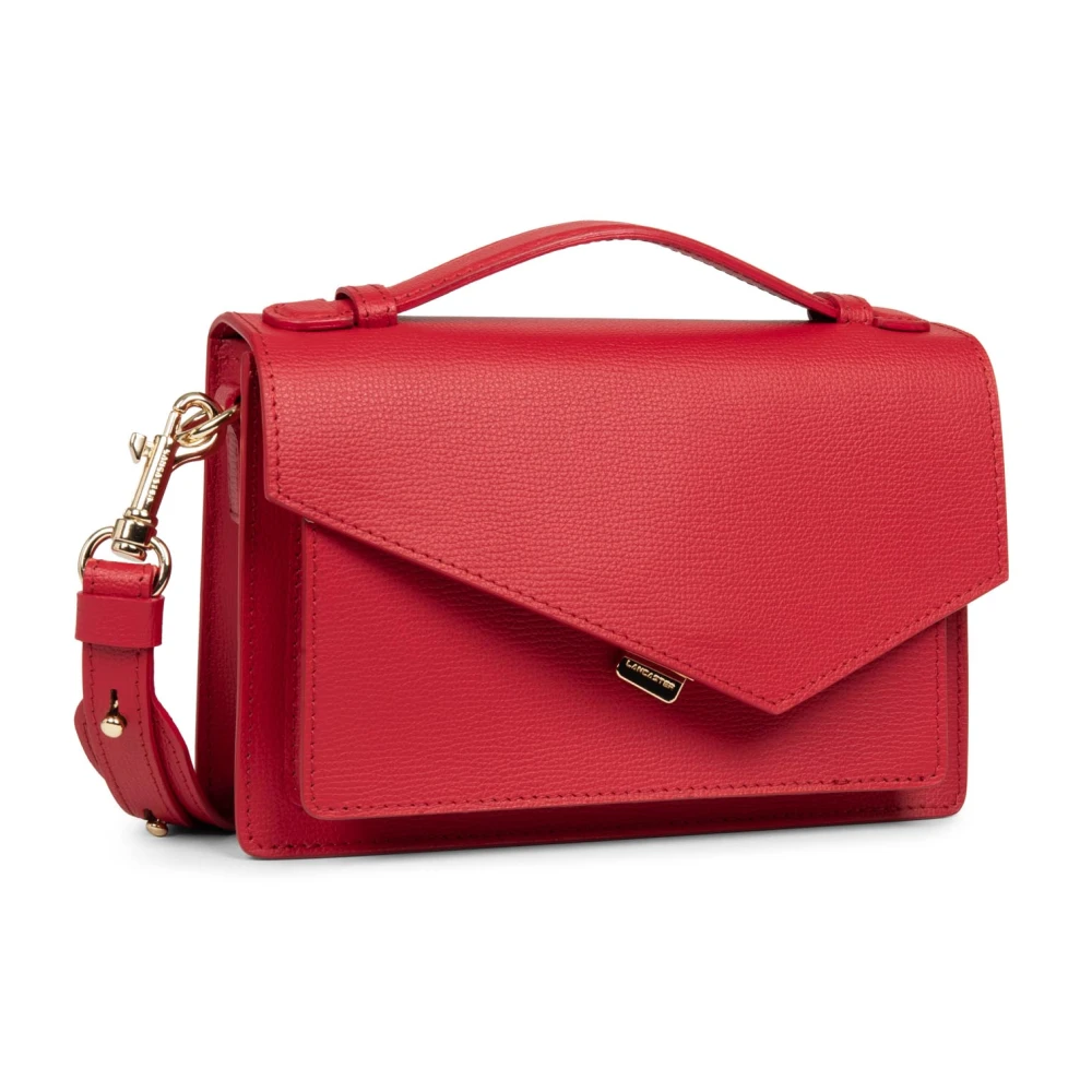 Lancaster Elegante Flap Handtas met Sluiting Zoé 480-011 Rood Red Dames