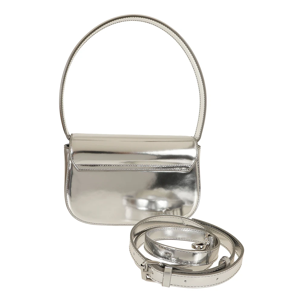 Diesel Metallic Crossbody Tas voor Vrouwen Gray Dames