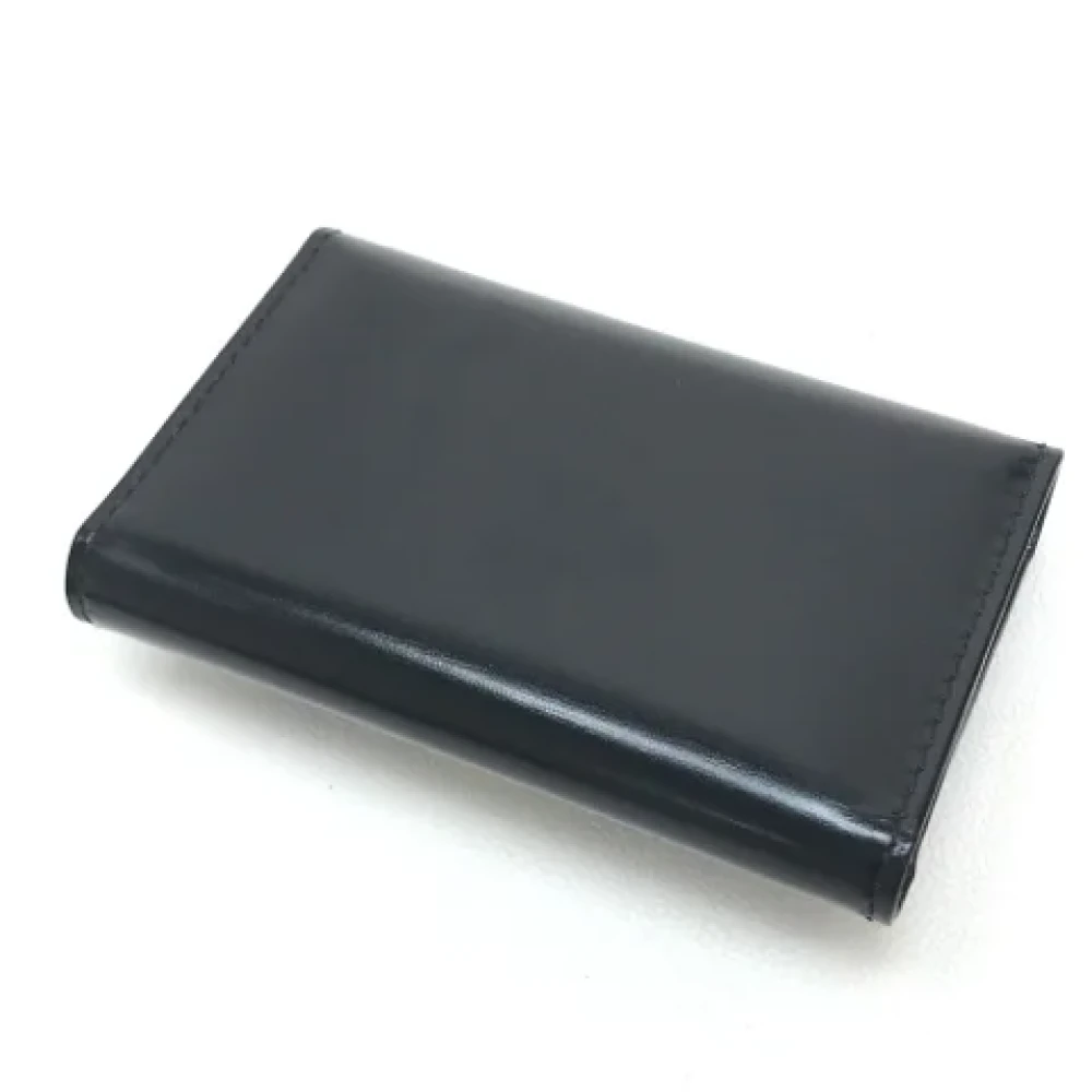 Salvatore Ferragamo Pre-owned Leather key-holders Black Dames