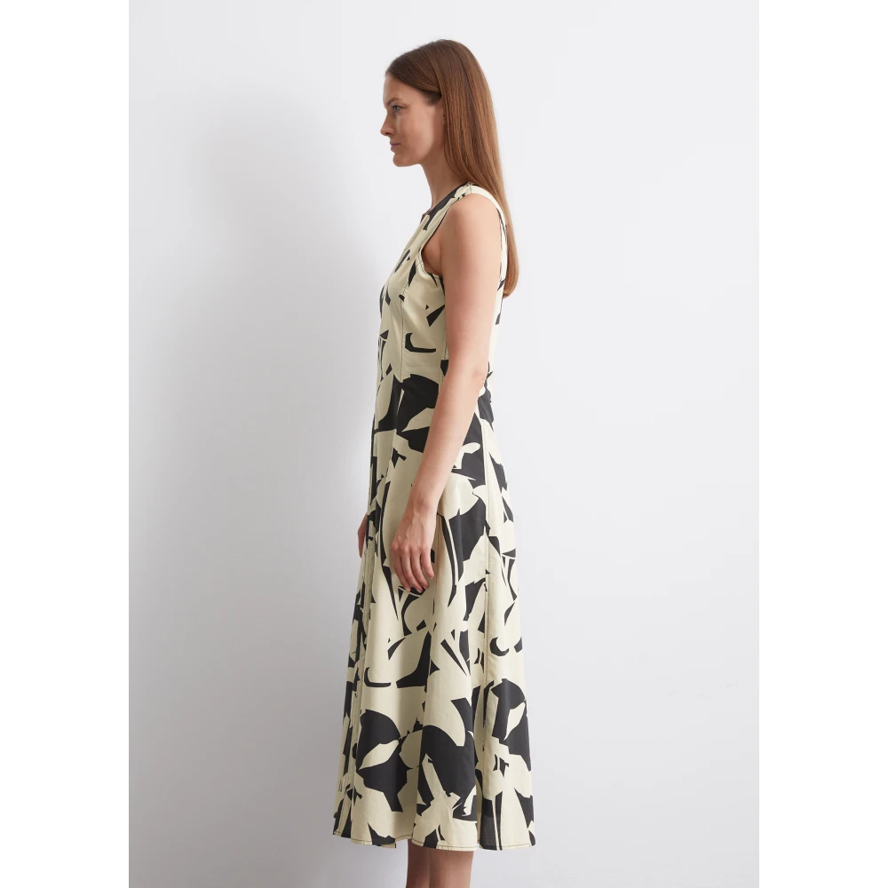 Marc O'Polo Mouwloze popeline jurk A-lijn Multicolor Dames