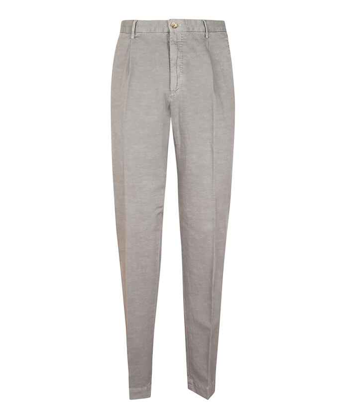 pantalon-vert-en-coton-et-lin-avec-pince