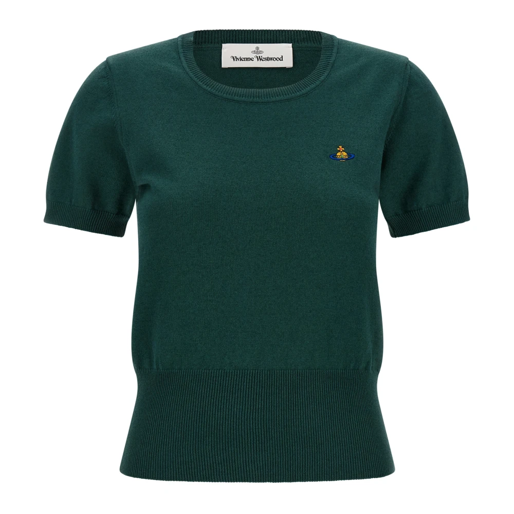 Vivienne Westwood Green Bea Top - Female - Round-Neck Knitwear - Xs - Knitwear