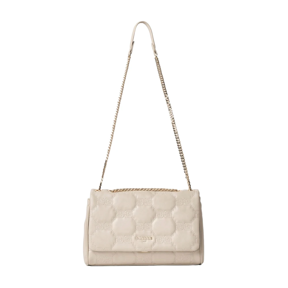 Gaëlle Paris Ivoor Schoudertas Matelasse' Double G Beige Dames