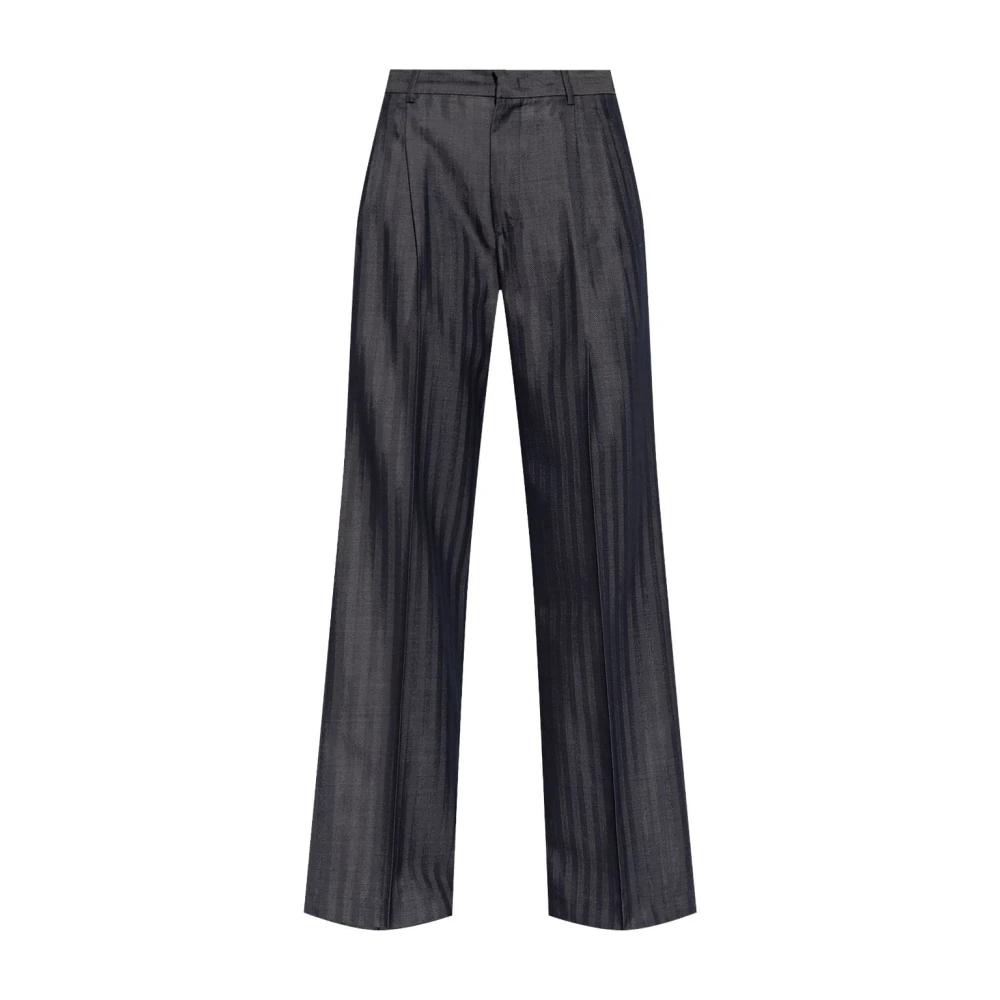 ETRO Wijde Blauwe Broek Blue Dames