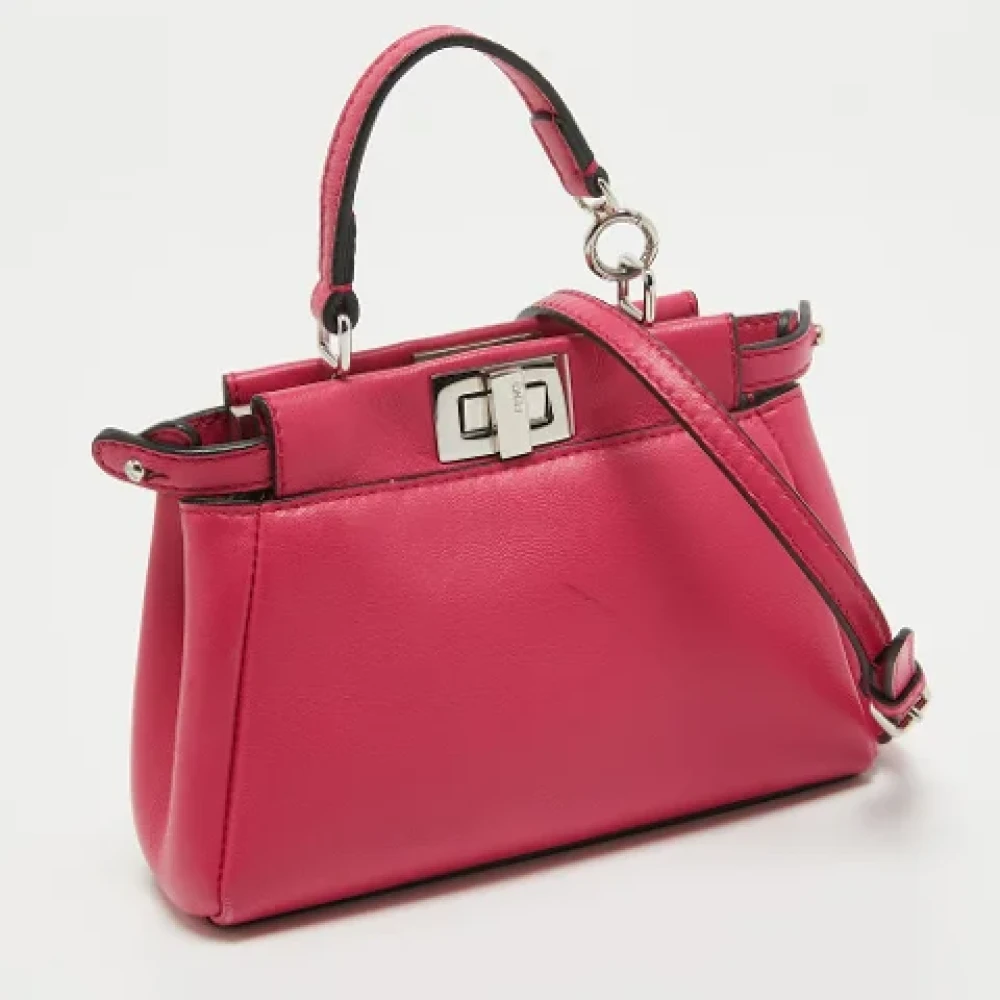 Fendi Vintage Pre-owned Leather fendi-bags Pink Dames