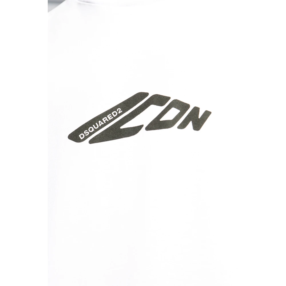 Dsquared2 T-shirt met logo White Heren