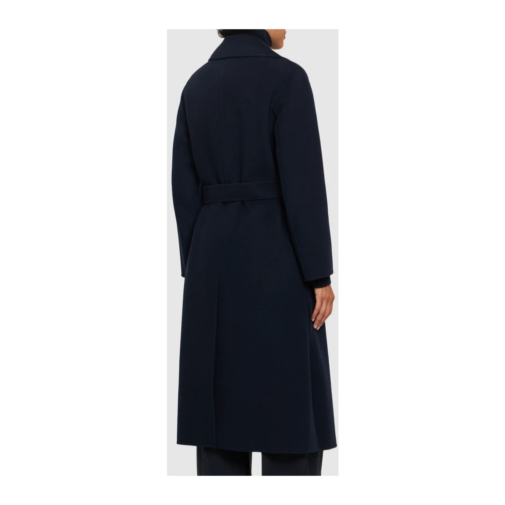 Max Mara Weekend Blauwe Wollen Omslagjas Blue Dames