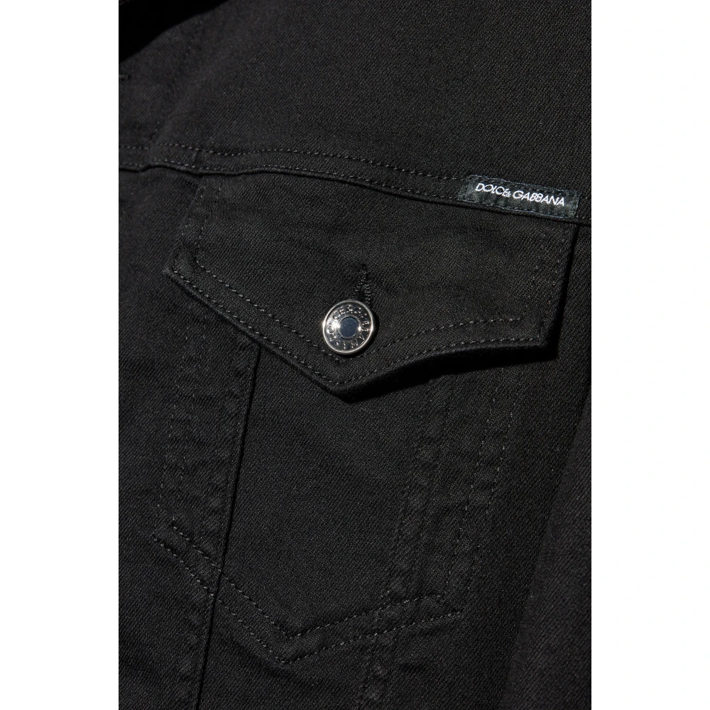 Dolce & Gabbana Denim jas Black Heren