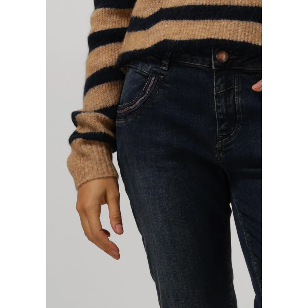 MOS MOSH Slim Fit Naomi Colla Blauwe Jeans Blue Dames