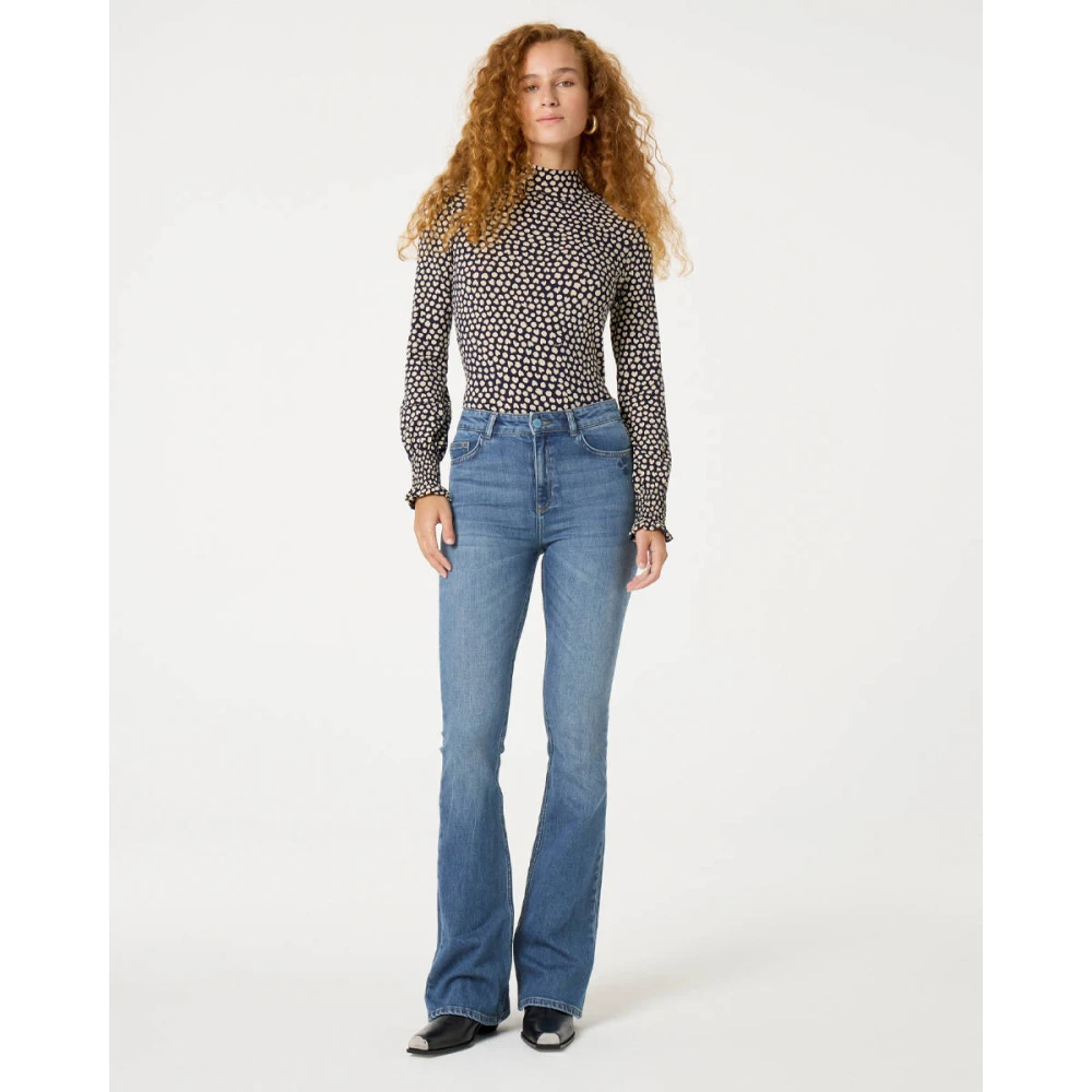 Fabienne Chapot Eva Flare Jeans Blue Dames