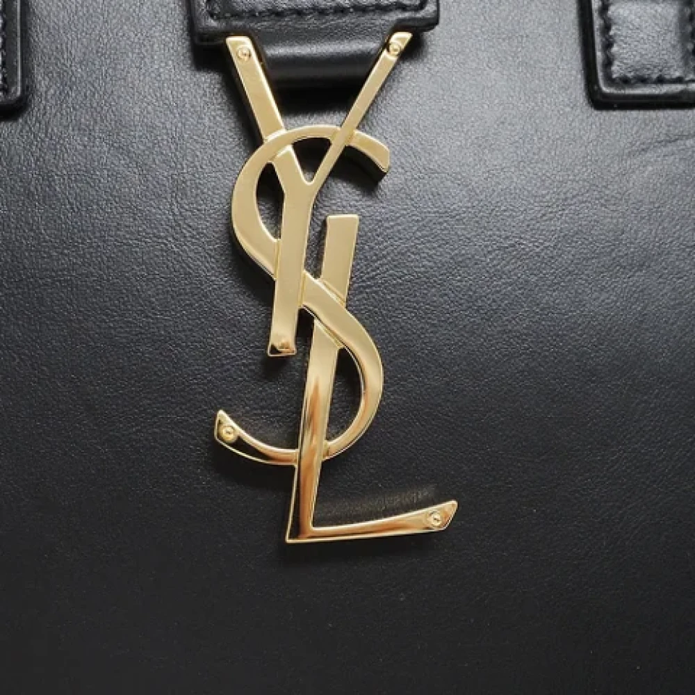 Yves Saint Laurent Vintage Pre-owned Leather handbags Black Dames