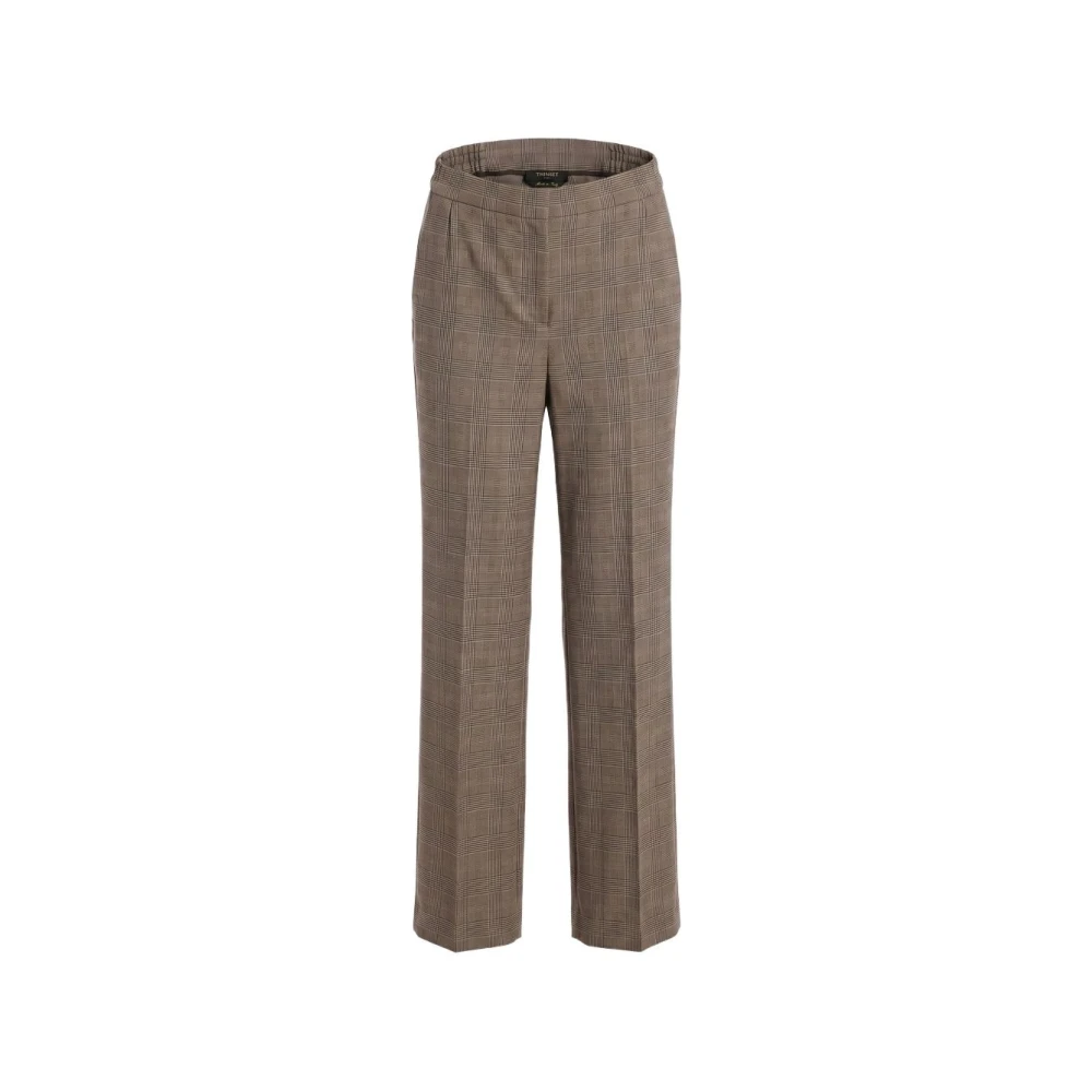 Twinset Wide Trousers - Female - Wide Trousers - Brown - Xs - Trousers