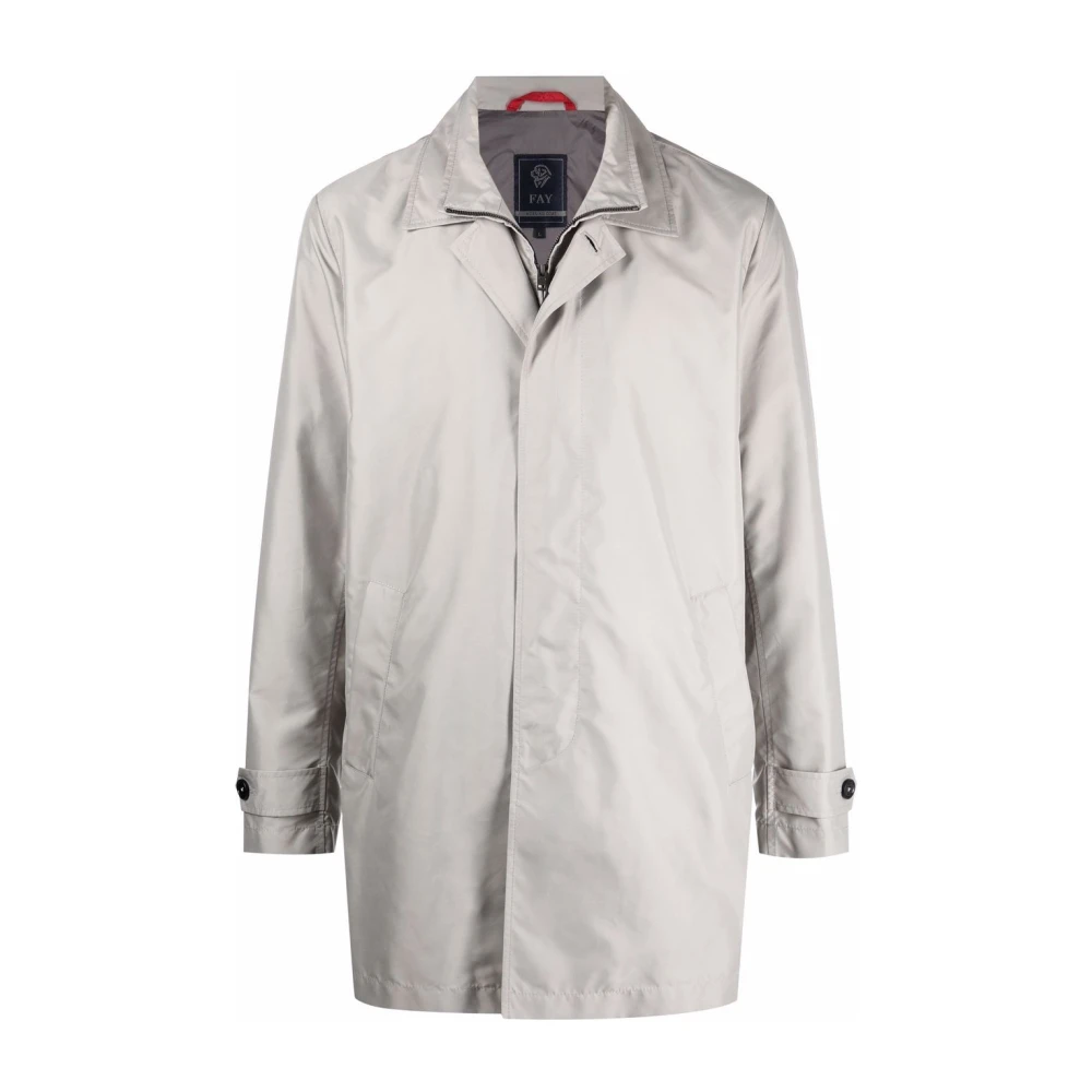 Fay - Coats > Trench Coats - Gray - Fay - Modalova