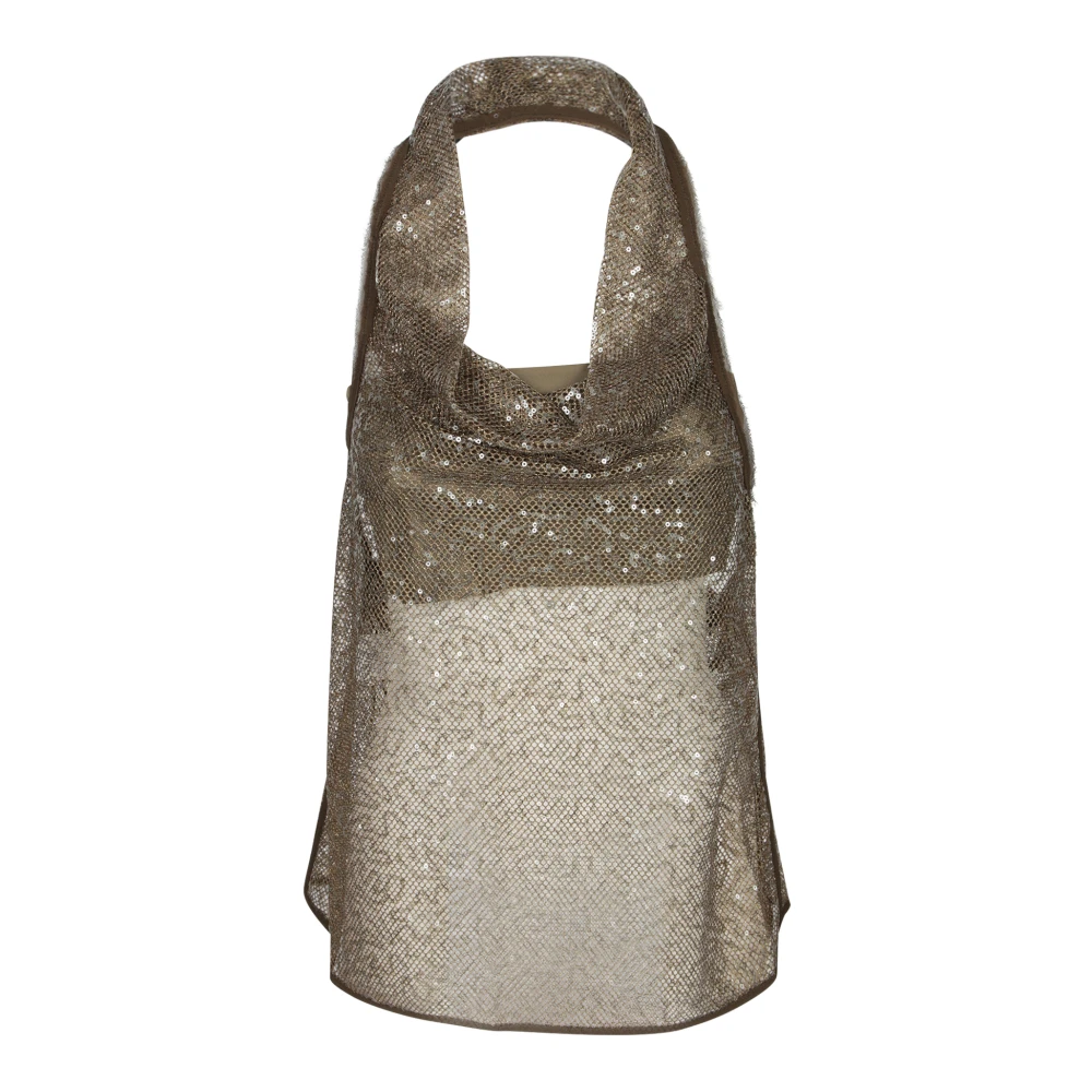 Pinko Women's Green Sleeveless Tops,, Topwear For Ss25 Medium