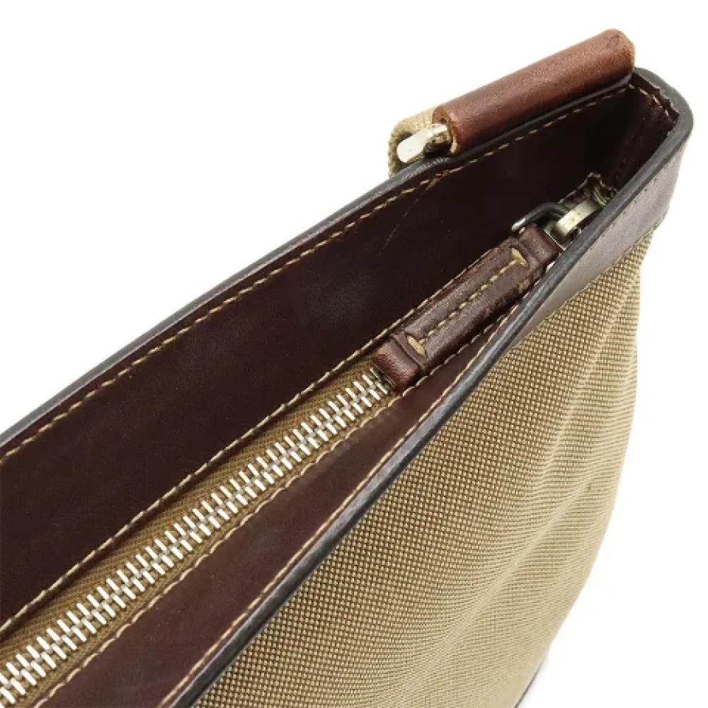Prada Vintage Pre-owned Canvas crossbody-bags Beige Dames