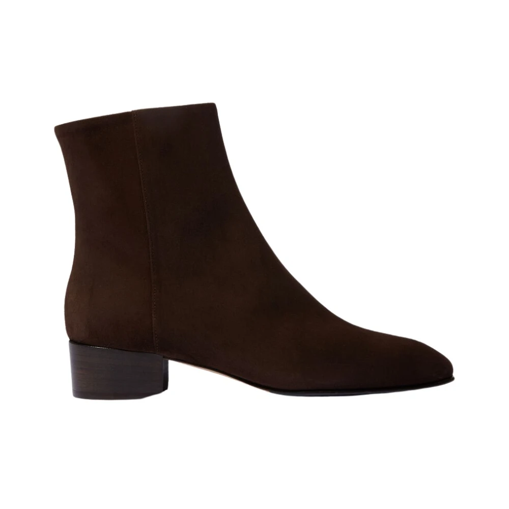 Scarosso Brown Ankle Boots, Female, 9 Uk, Dark Suede Ankle Boots