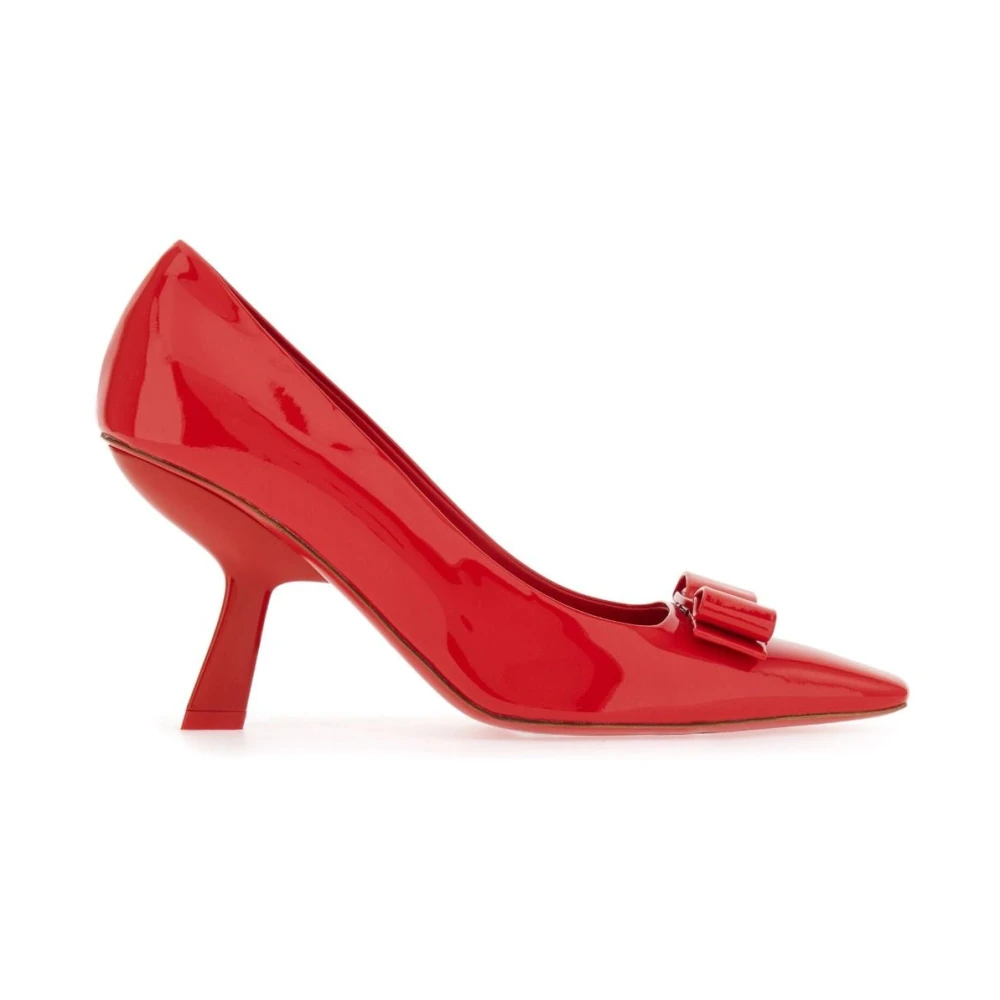 Vara Bow Patent Skinn Pumps