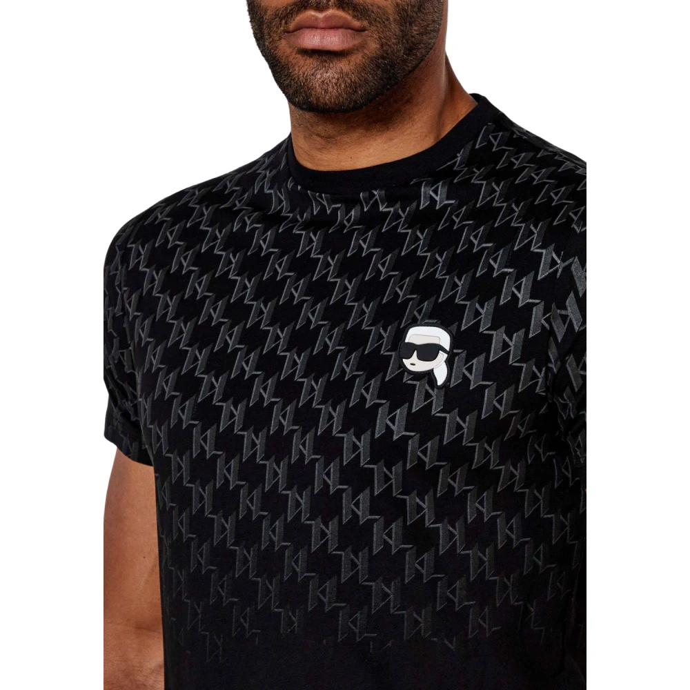 Karl Lagerfeld T-shirt crewneck 755099-551251 Black Heren
