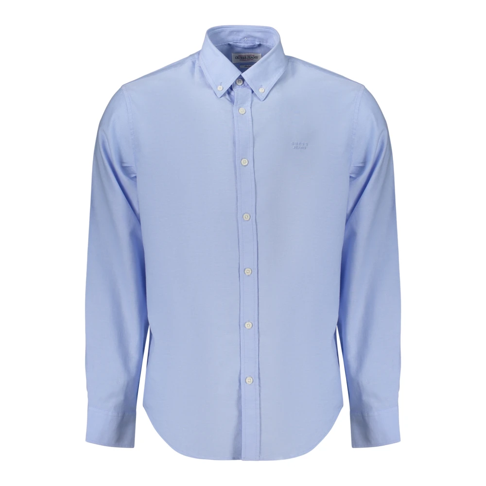 Guess , Formal Shirts, Male, Blue, M, Long-Sleeved Shirt