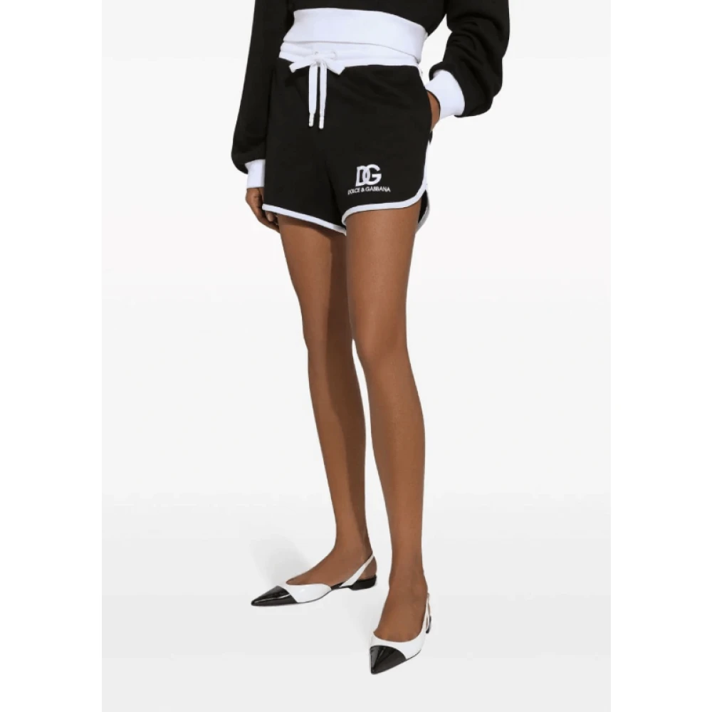Dolce & Gabbana Twee-Tone Logo Print Sportpak Black Dames