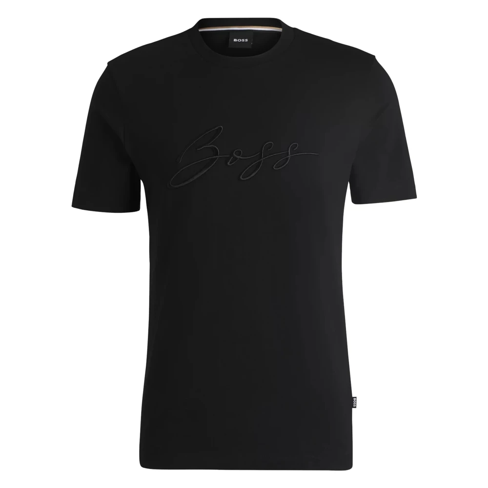 Hugo Boss Zwart Jersey Shirt Black Heren