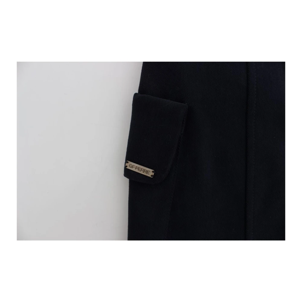Gianfranco Ferré Blauwe Logo Mini Rok Blue Dames