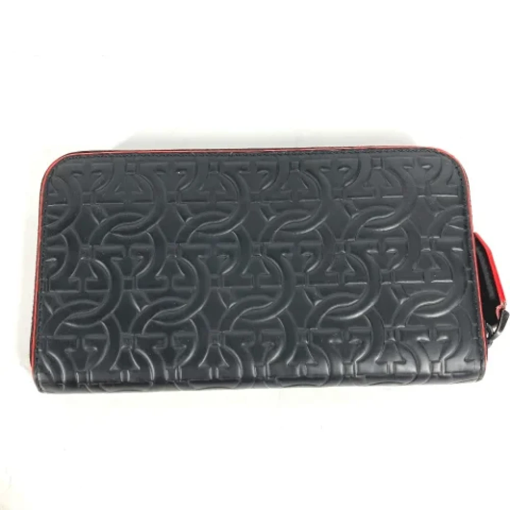 Salvatore Ferragamo Pre-owned Leather wallets Black Heren