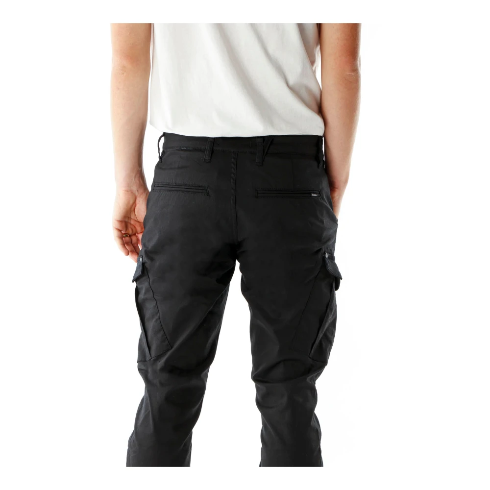 Gabba Cargo Pants met Super-Stretch Stof Black Heren