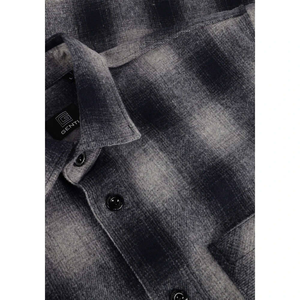 Genti Grijs Overshirt voor Mannen Gray Heren