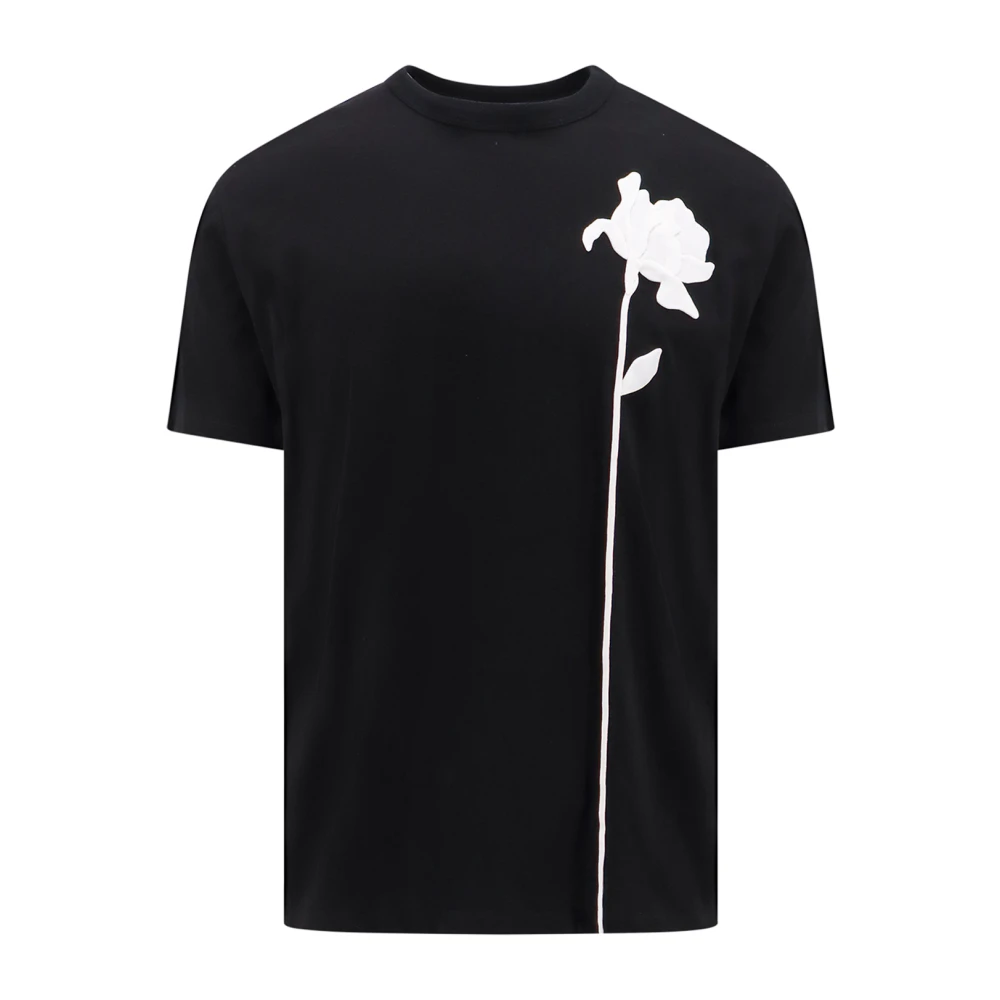Valentino Zwart Crew-neck T-shirt Black Heren