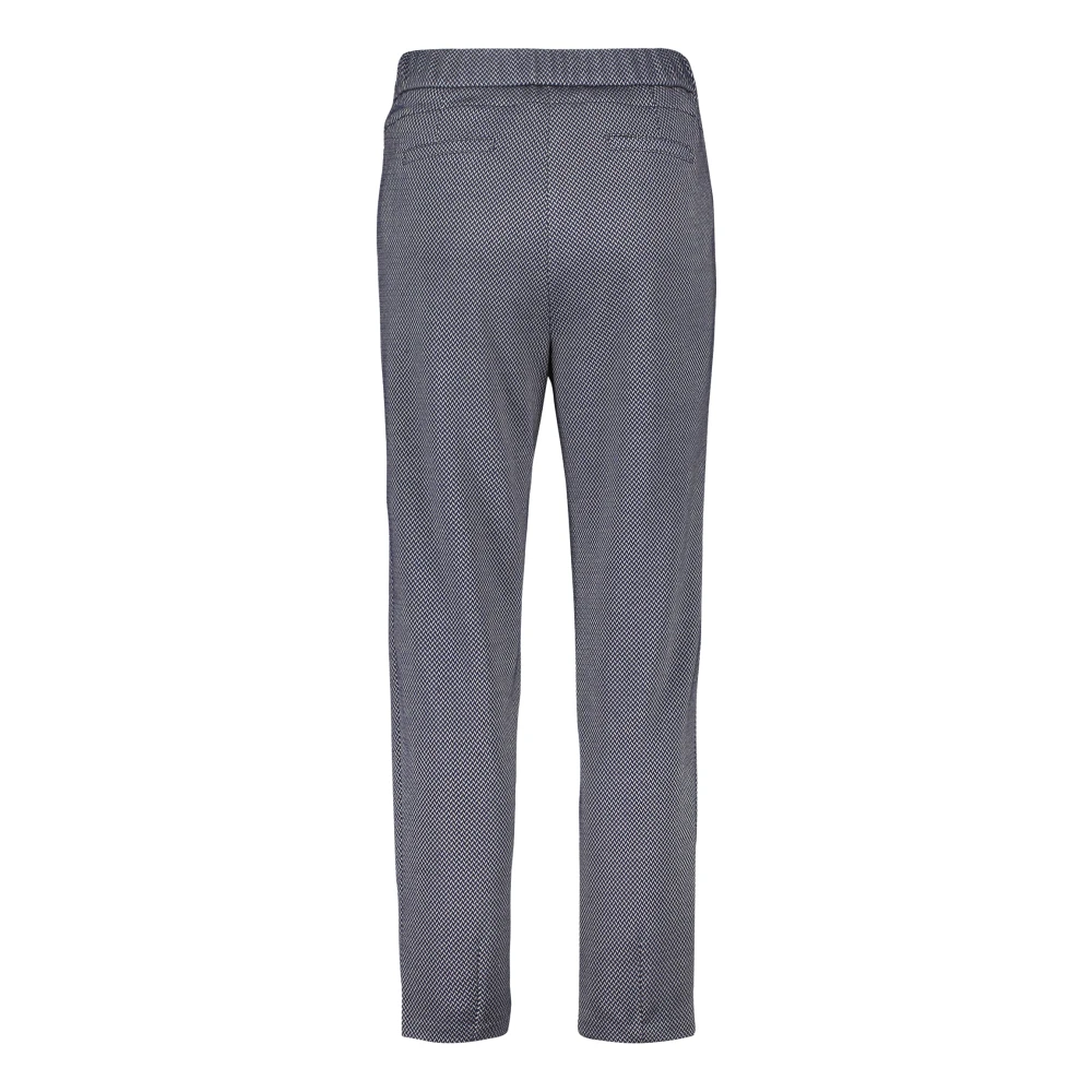 Betty & Co Modieuze Slip-On Broek met Ritszakken Blue Dames