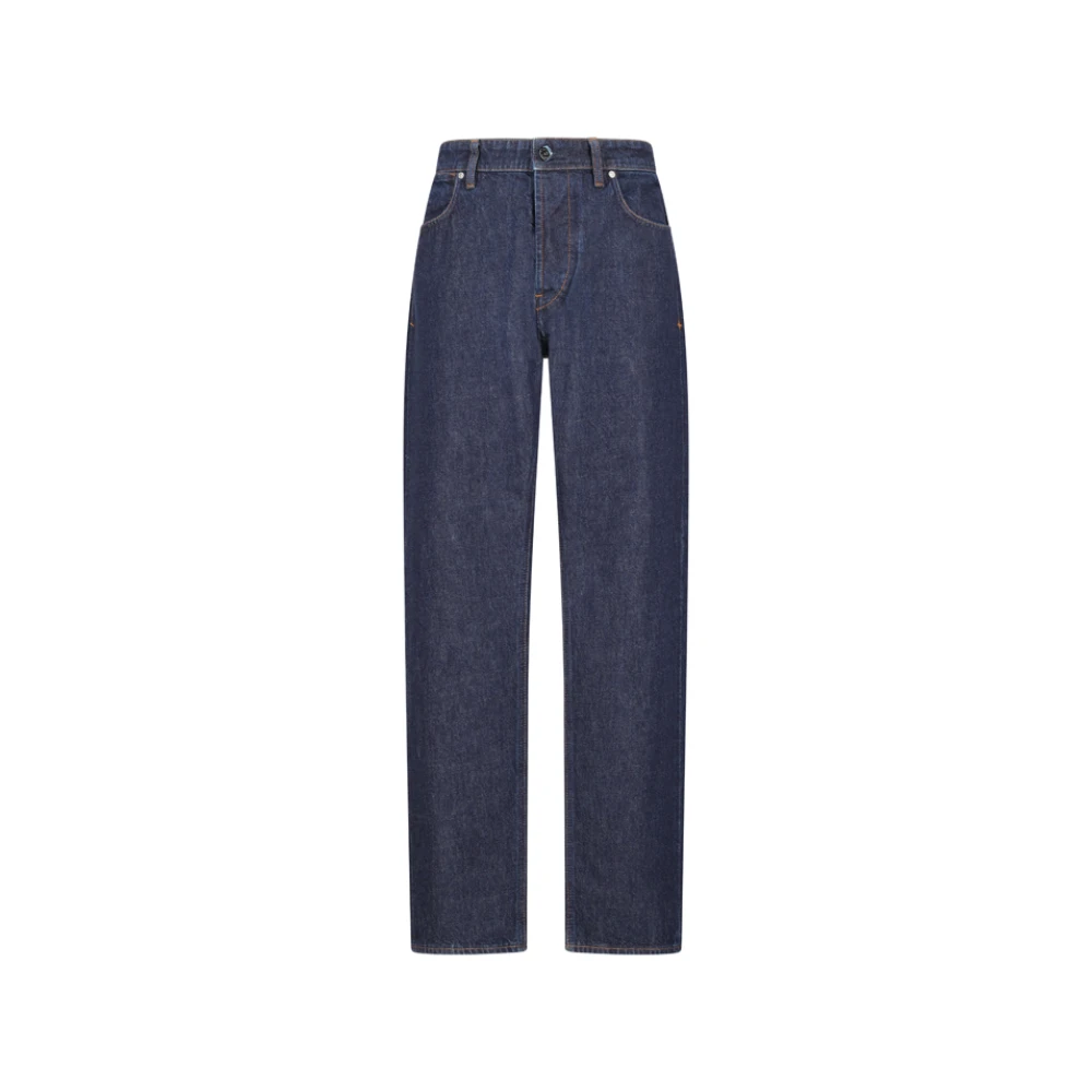 Stone Island Blue Straight Fit Jeans, Male, W33, Denim-Rinsed Jeans