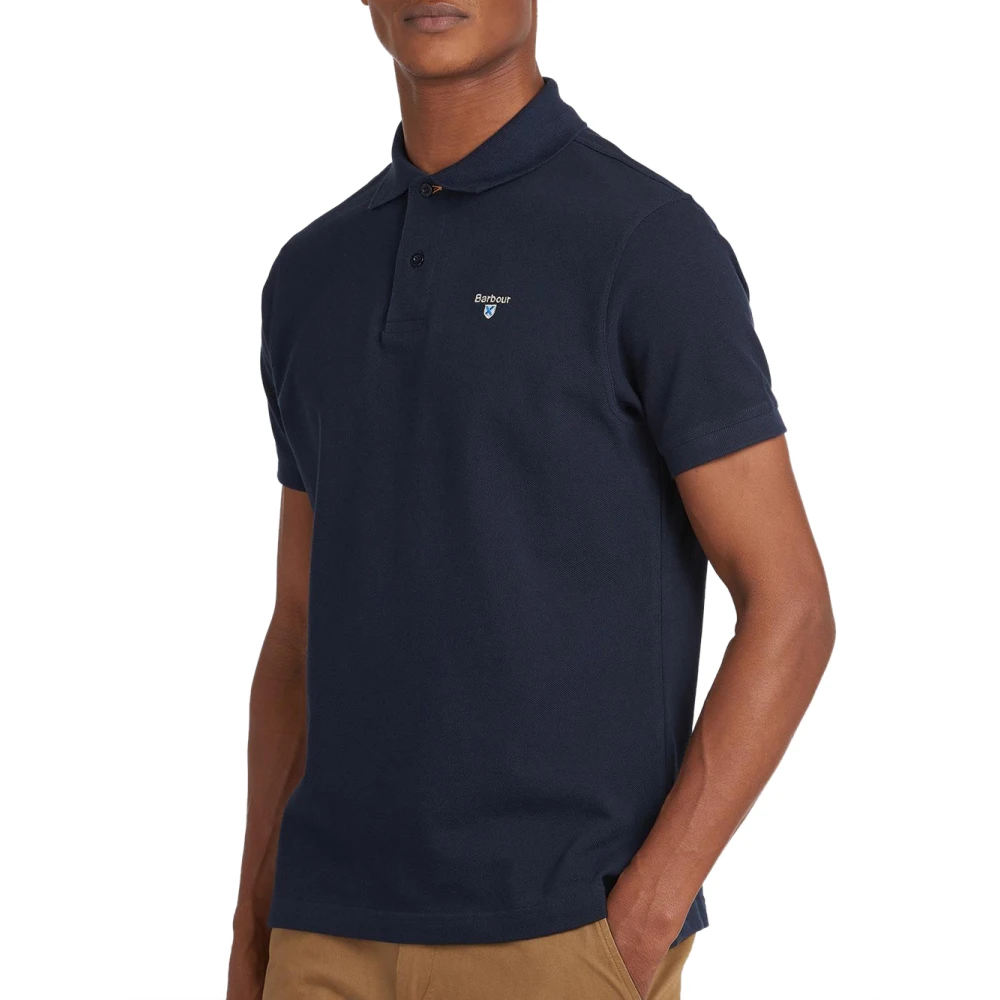 Barbour Blauw Polo Shirt Casual Stijl Blue Heren